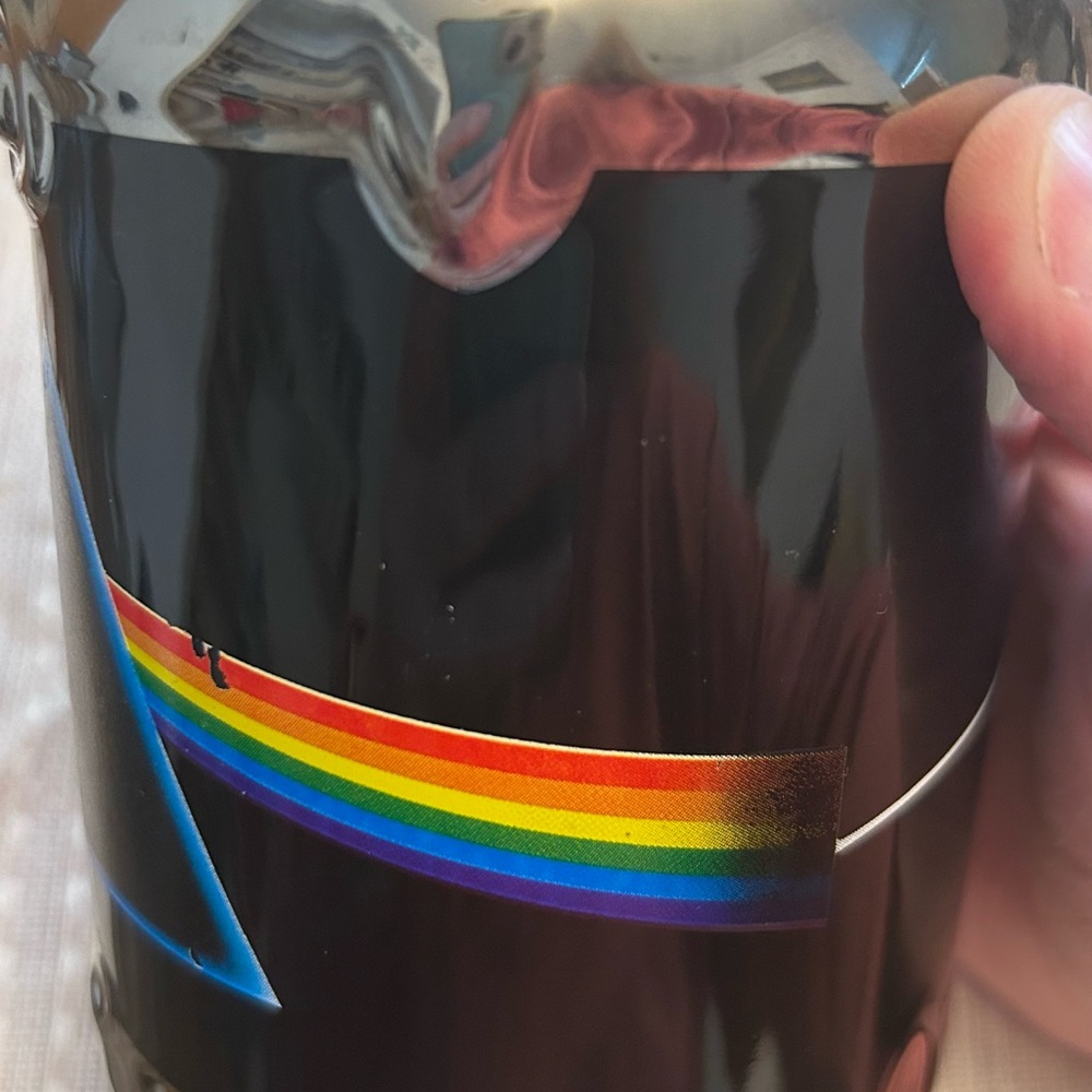 Pink Floyd Black Mug with Blue Prism and Rainbow Stripe - Picture 5 of 5